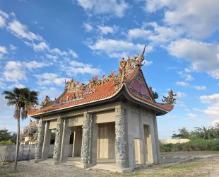 夕日に映える媽祖宮