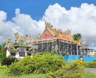 唐人墓隣り、建設中の媽祖宮